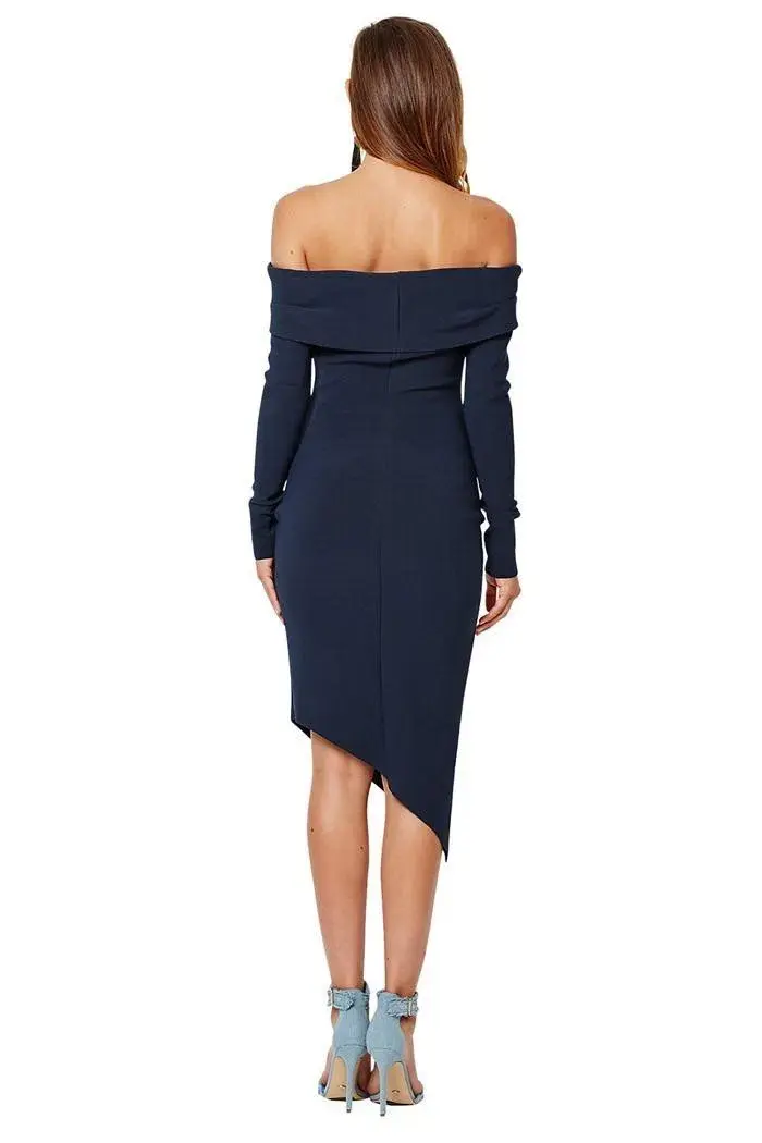 Bec & Bridge Florence Long Sleeve Navy Dress Size 8 - Image 2