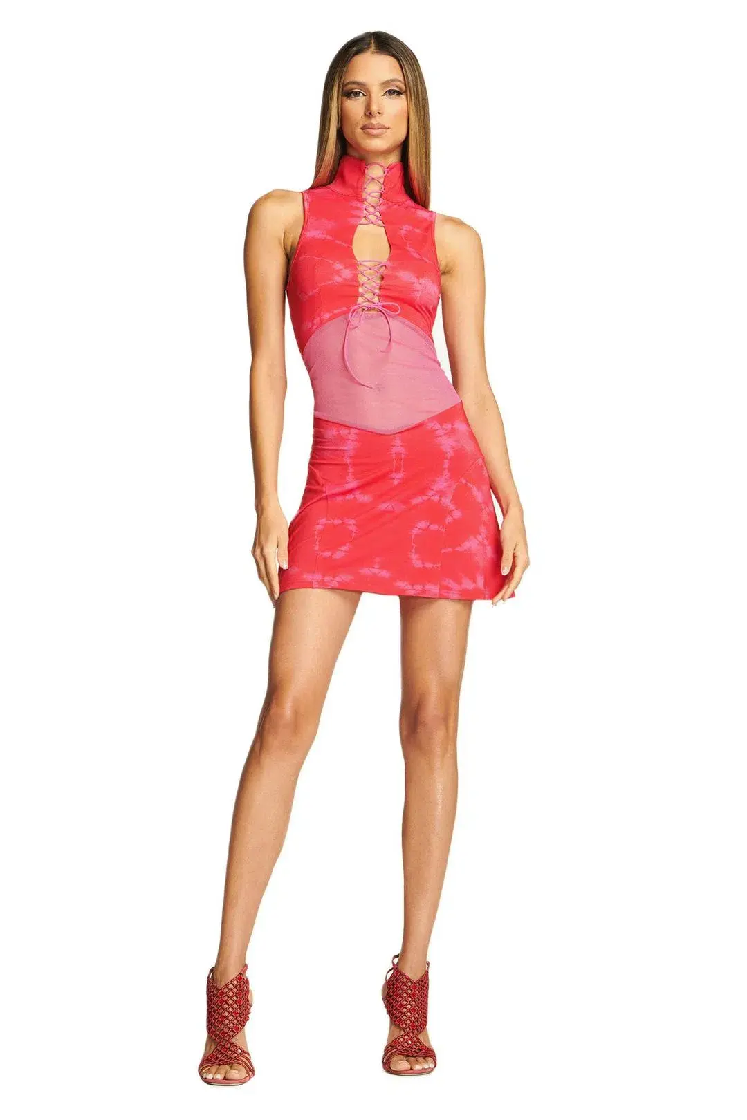 I. AM. GIA Lassona Mini Dress Pink Size 4 - Image 2
