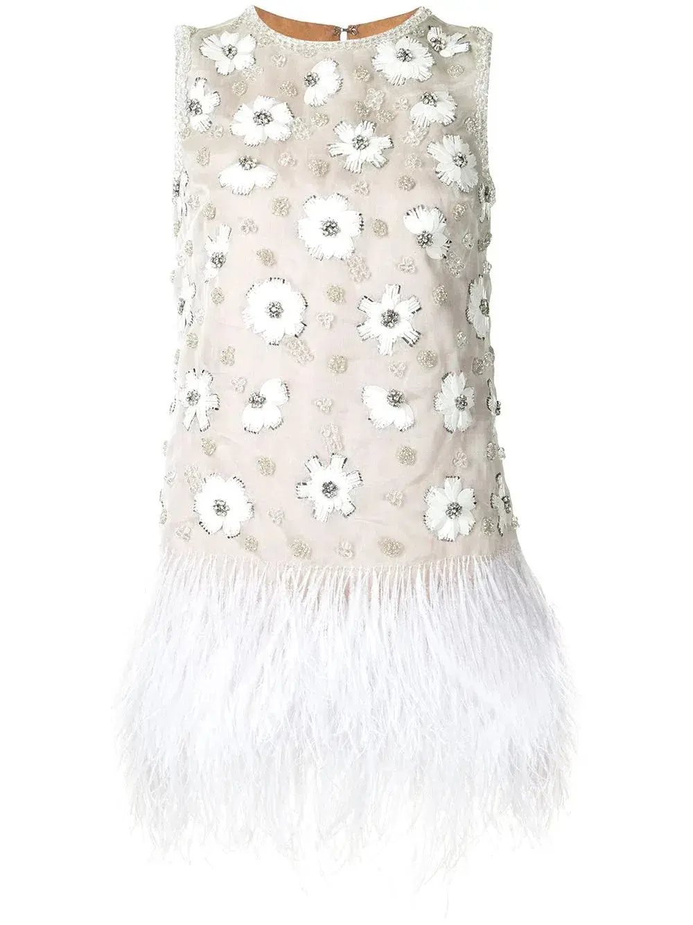 Rachel Gilbert Mave Floral Embroidered Mini Dress White Size 0/AU 6 - Image 3