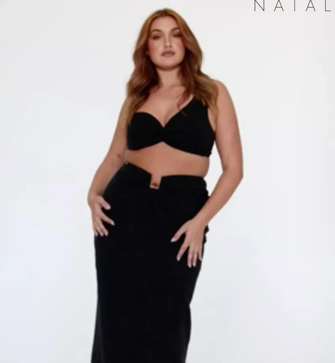 Natalie Rolt Eva Crop and Lilo Skirt Black Size 14 - Image 1