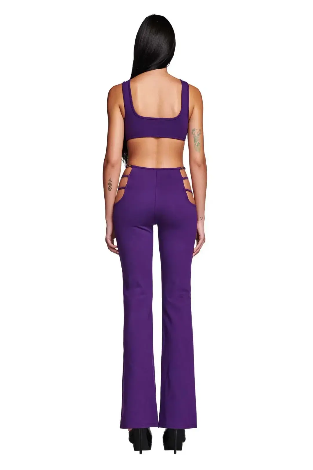I. AM. GIA Lucid Crop Top & Pants Set Purple Size S/AU 8 for rent on The Volte - main image