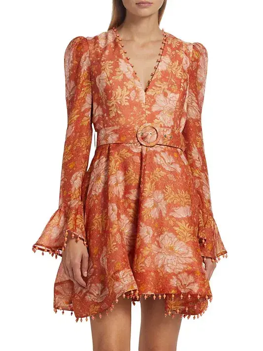 Zimmermann Kaleidoscope Mini Dress Floral Size 3 / Au 14 - Image 2