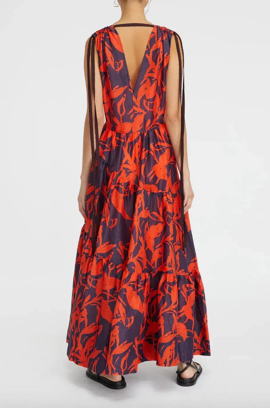 Lee Mathews Nellie Dress Red Size AU 6 - Image 2