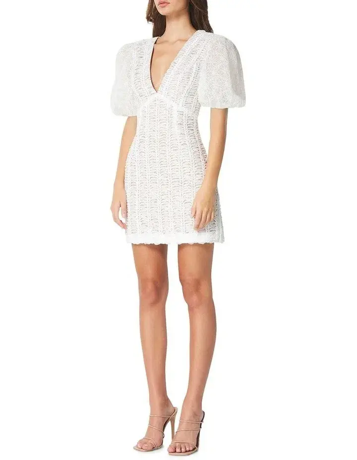 Elliatt Sundown Dress Ivory White Size AU 10 for rent on The Volte - main image