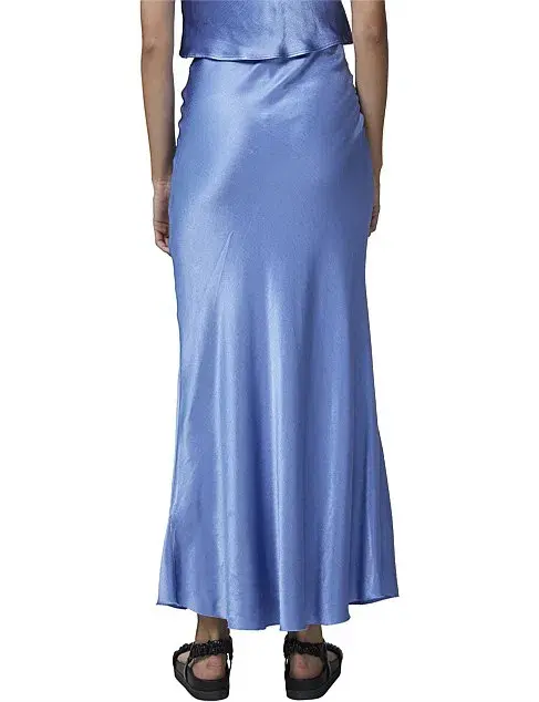 Bec & Bridge Delphine Cornflower Midi Skirt Blue Size AU 14 - Image 2