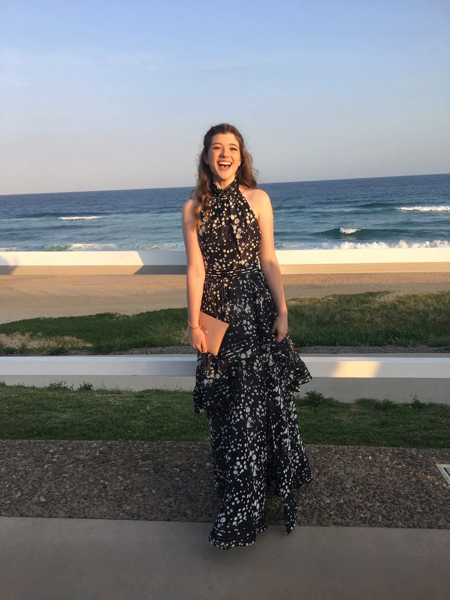Aje Sienna Gala Maxi Dress Print Black Size AU 12 - Image 1
