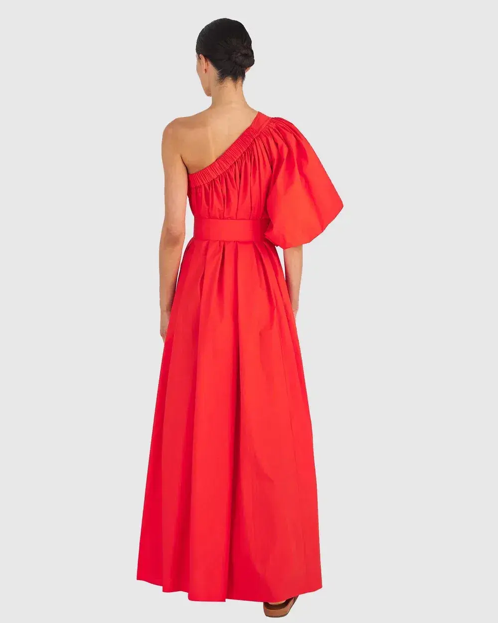Oroton One Shoulder Dress Red Size AU 14 - Image 2