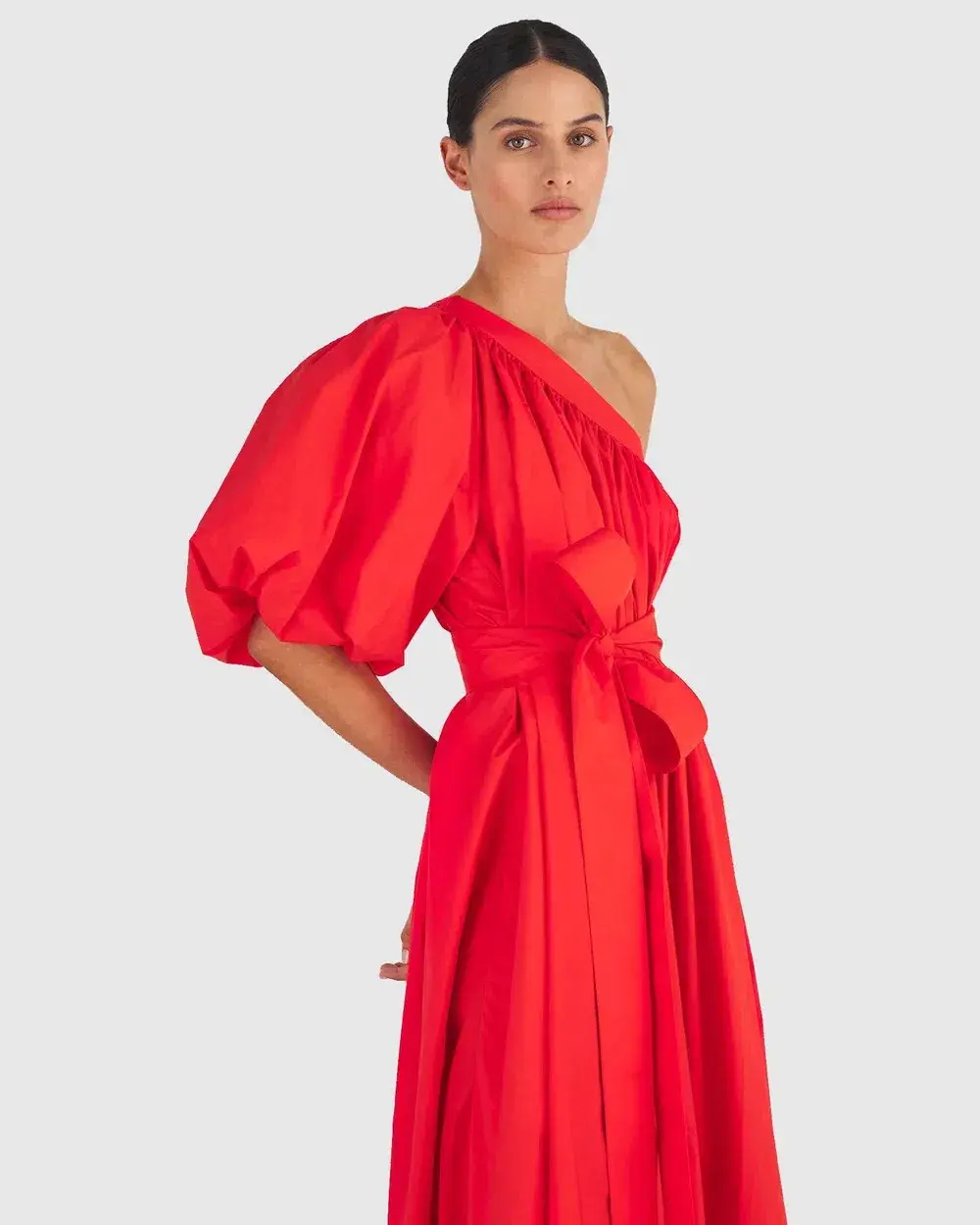 Oroton One Shoulder Dress Red Size AU 14 - Image 3