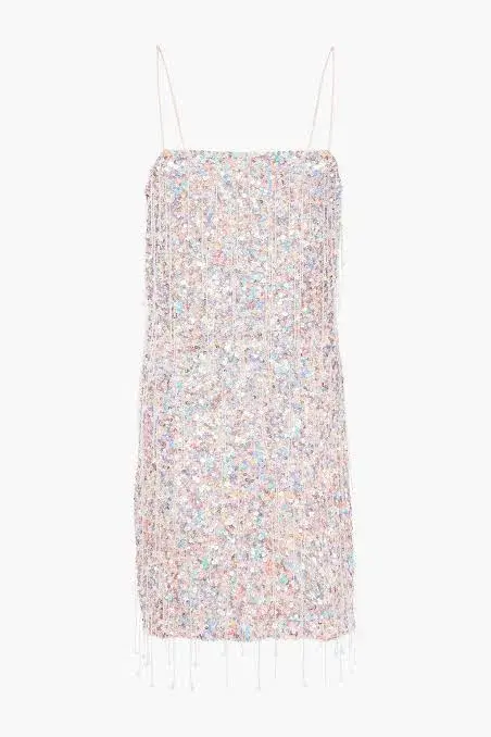 Retrofete Sequined Crepe Mini Dress Multi Size 8 - Image 3