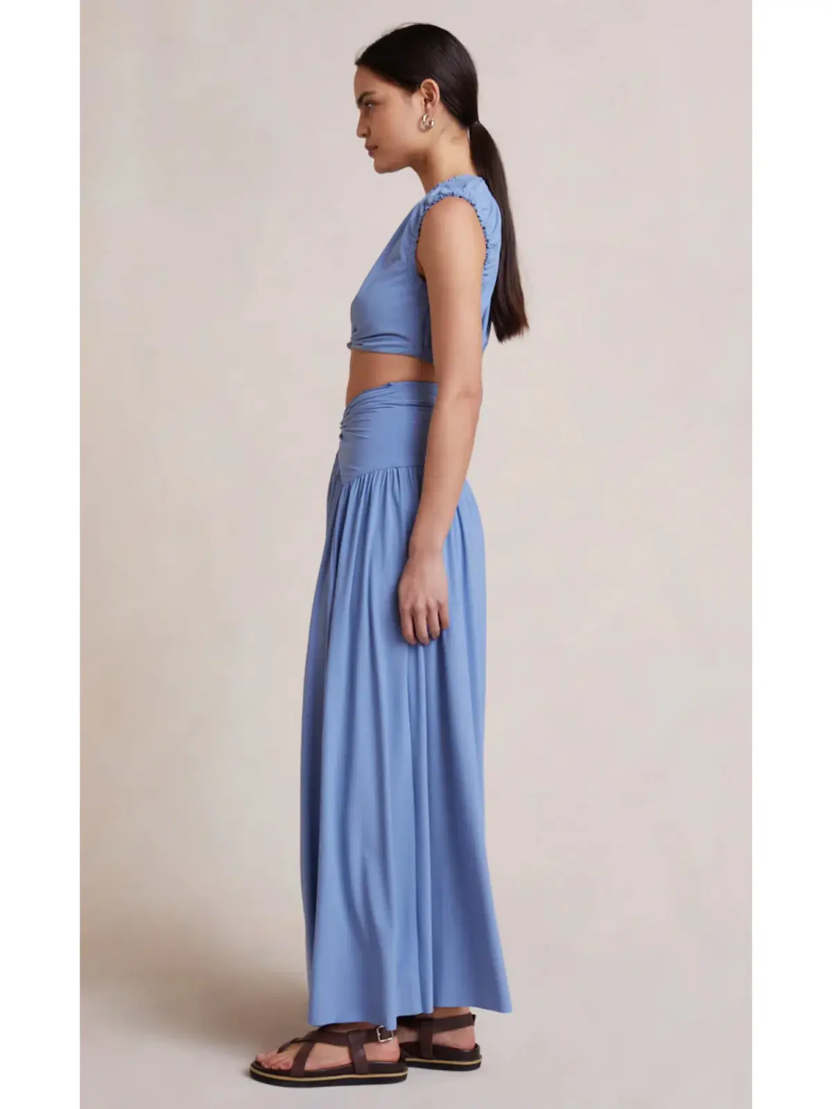 Bec & Bridge Minx Top and Maxi Skirt Set Blue Size AU 6 - Image 2