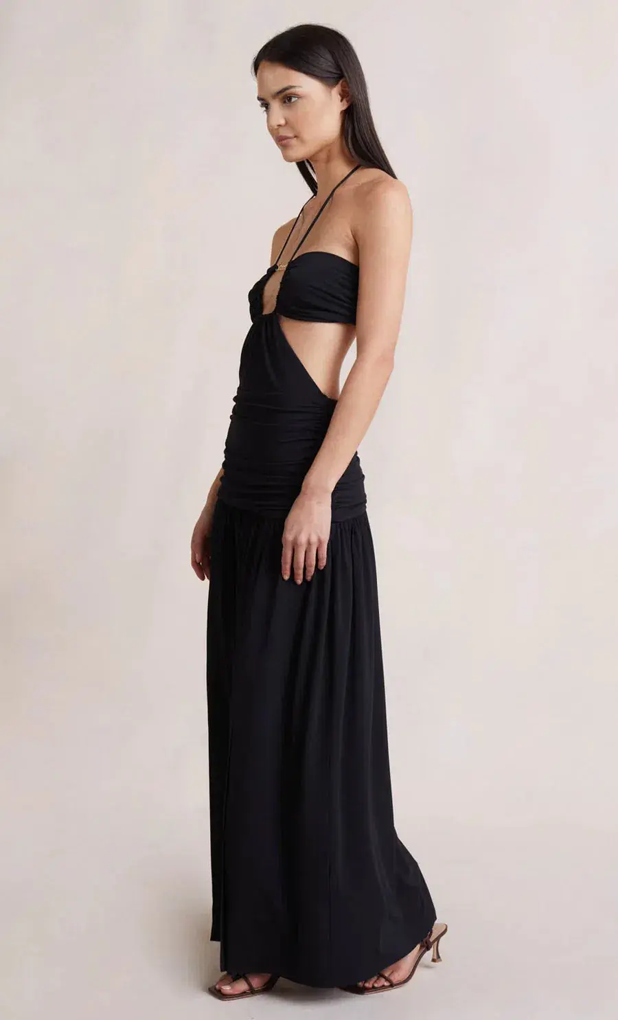 Bec & Bridge Adaline Cut Out Maxi Dress Black Size AU 8 - Image 2