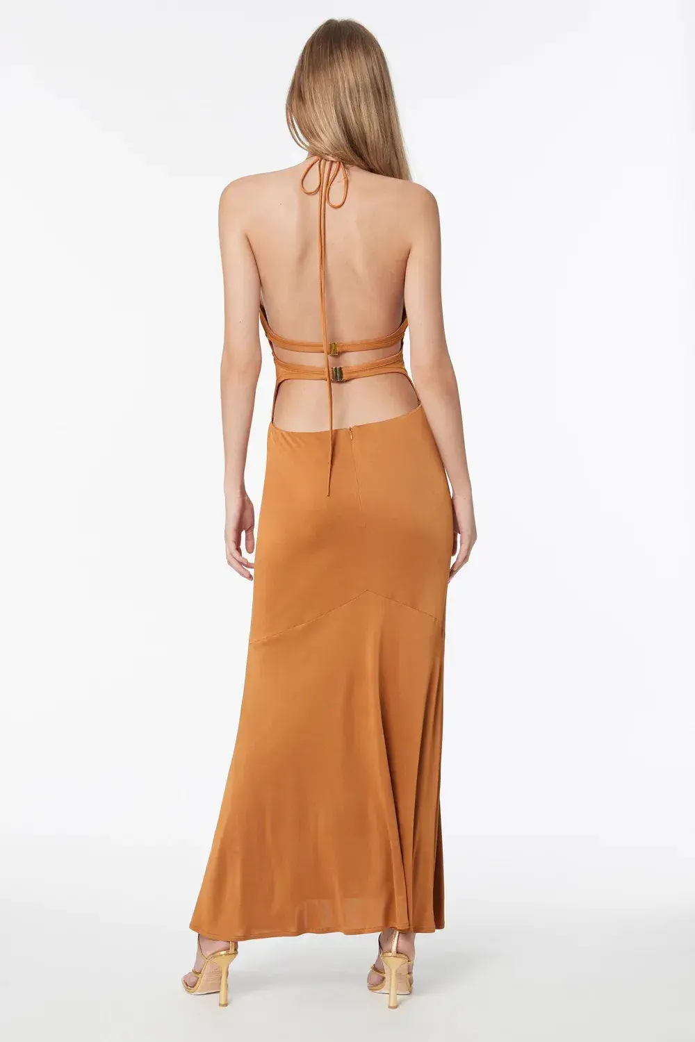 Manning Cartell Sunkissed Halter Dress Brown Size AU 6 - Image 3