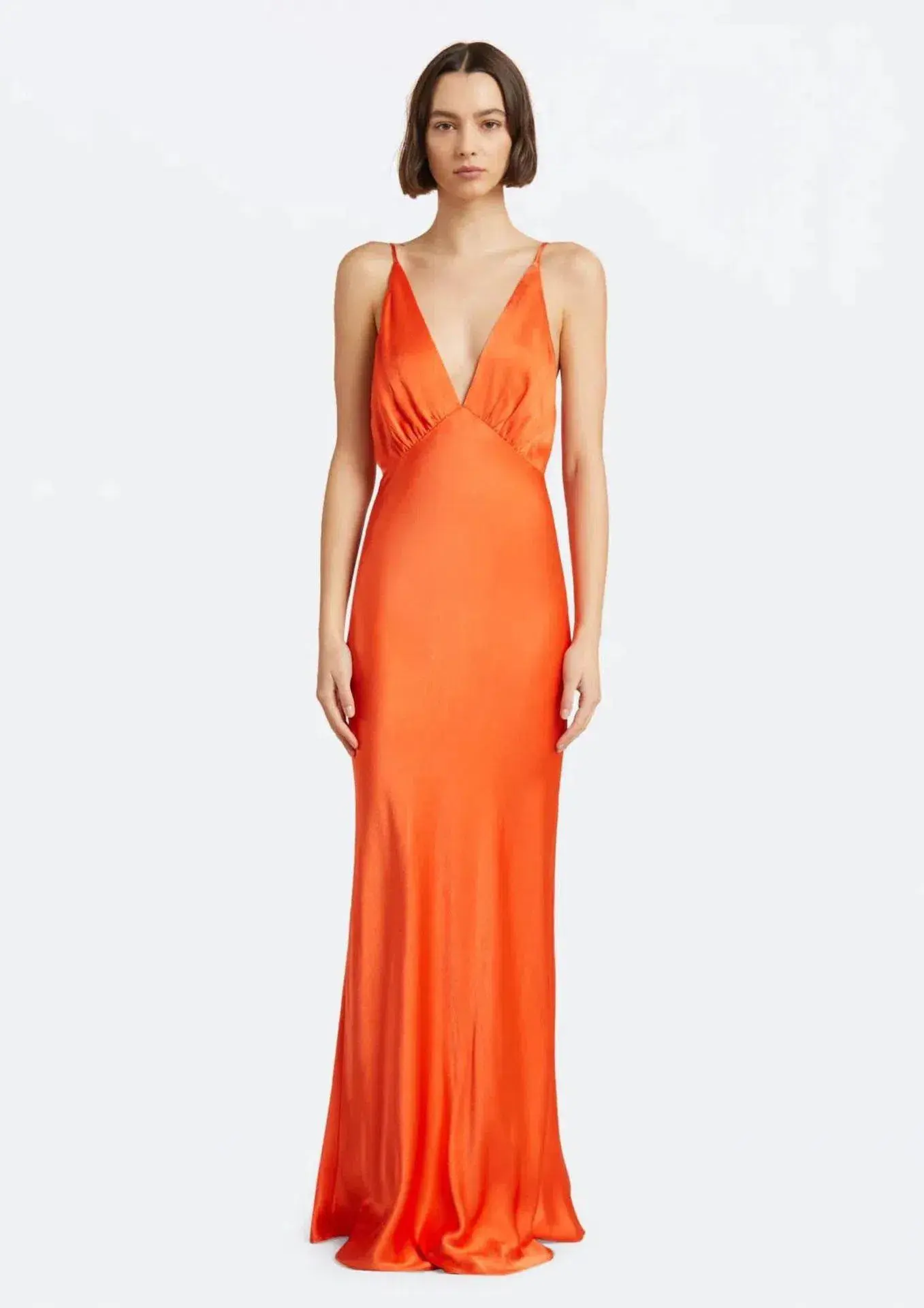 Bec & Bridge Lorelai V Maxi Dress in Fire Red Size AU 8 - Image 1