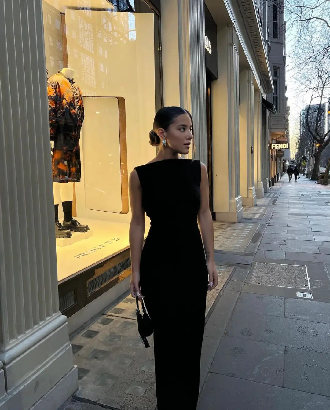 Effie Kats Verona Backless Gown Black Size AU 10 for rent on The Volte - main image