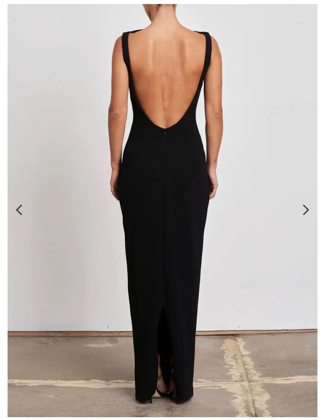 Effie Kats Verona Backless Gown Black Size AU 10 for rent on The Volte - main image