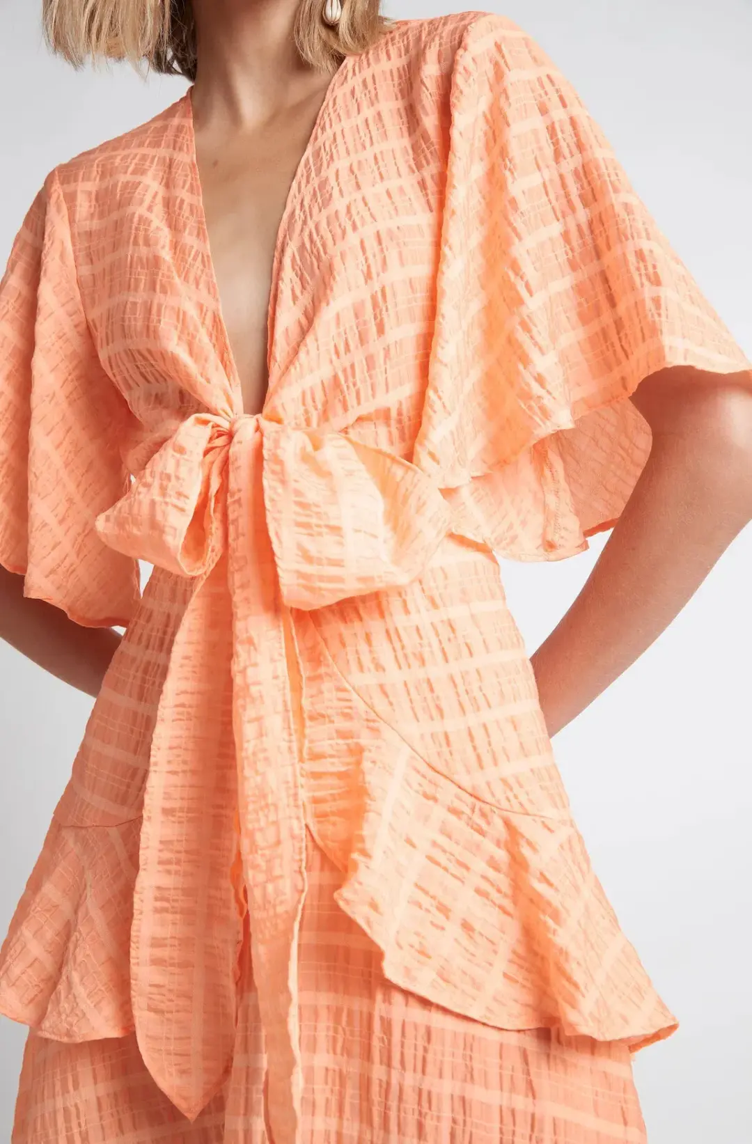 Sheike Tea Party Mini Dress Orange Size AU 8 for rent on The Volte - main image