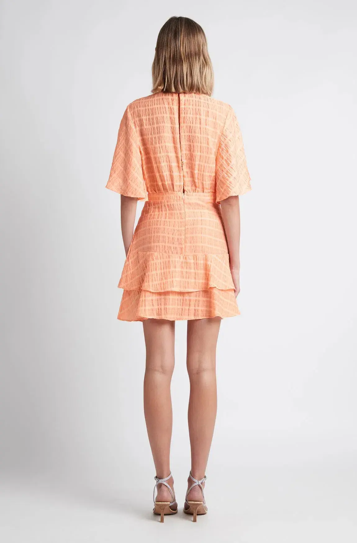 Sheike Tea Party Mini Dress Orange Size AU 8 - Image 2