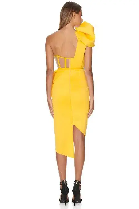 Eliya The Label Fleur Dress Yellow Size XL / Au 14 - Image 3