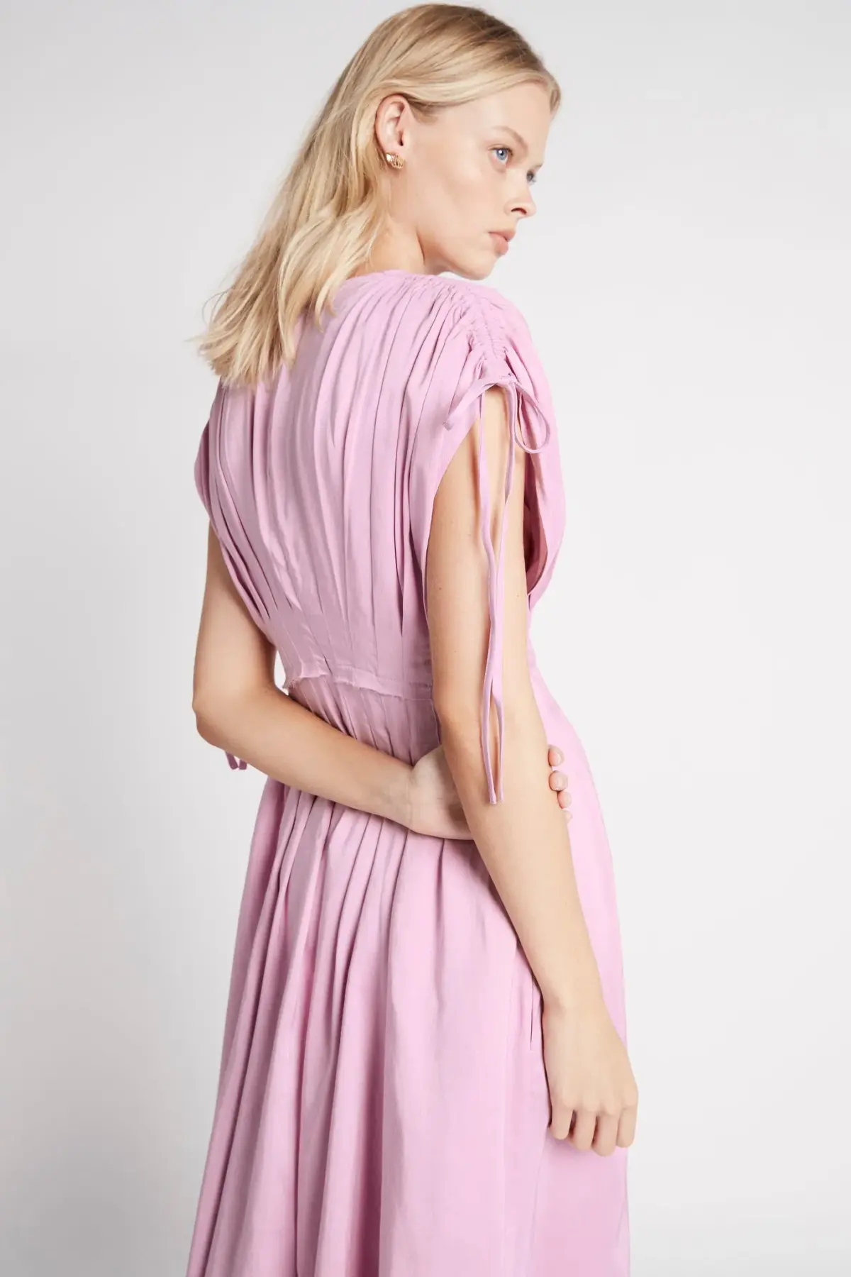 Aje Cosmos Midi Dress Pink Size L / AU 12  - Image 4