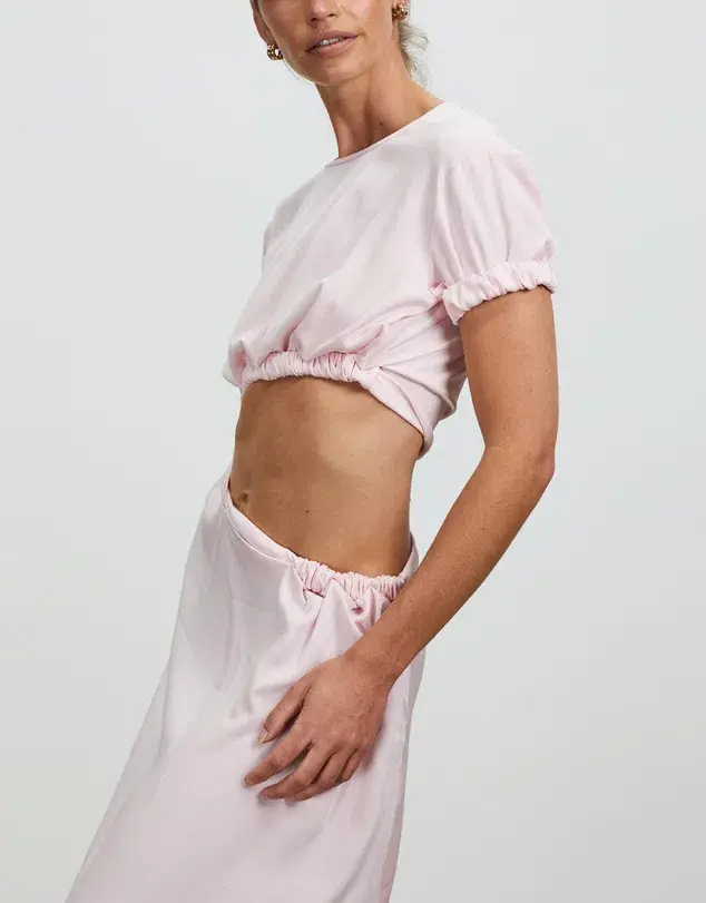 Christopher Esber Rolled Sleeve Tee Dress in Pink Size 6 / XS - Image 4