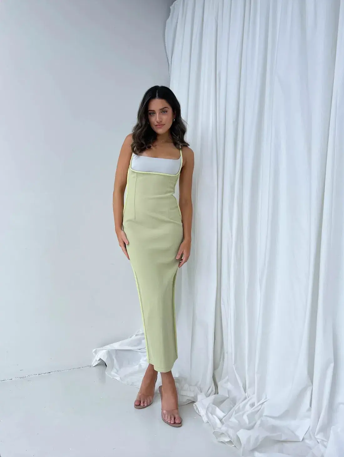Paris Georgia Florian Dress Green Size AU 8 - Image 1