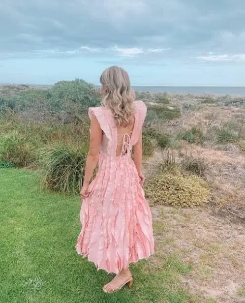 Aje Hybrid Midi Dress in Rose Pink Size AU 12 - Image 5