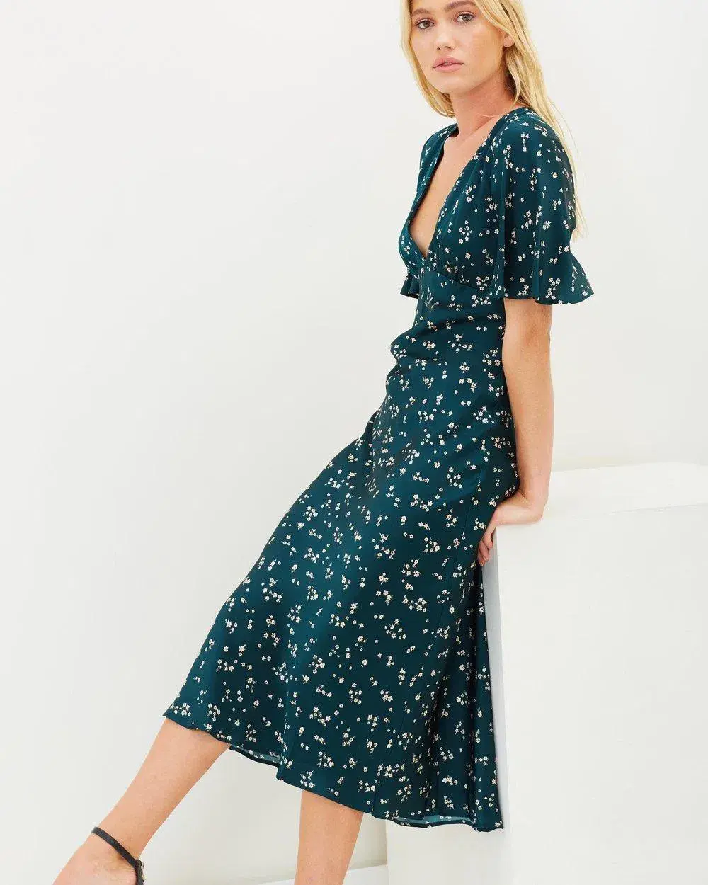 Bec & Bridge Jardin Midi dress Green Size 14 - Image 2