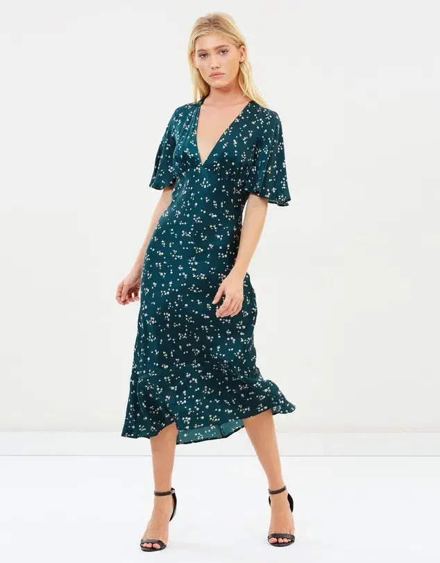 Bec & Bridge Jardin Midi dress Green Size 14 - Image 1
