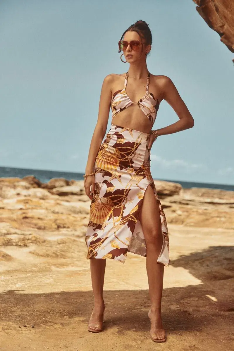 Sonya Moda Seashell Soiree Set Brown Size AU 8 - Image 1