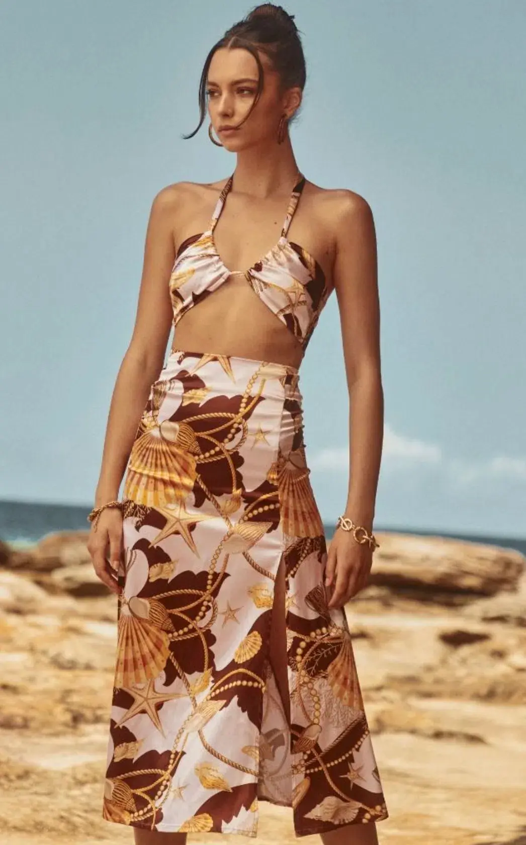Sonya Moda Seashell Soiree Set Brown Size AU 8 - Image 2