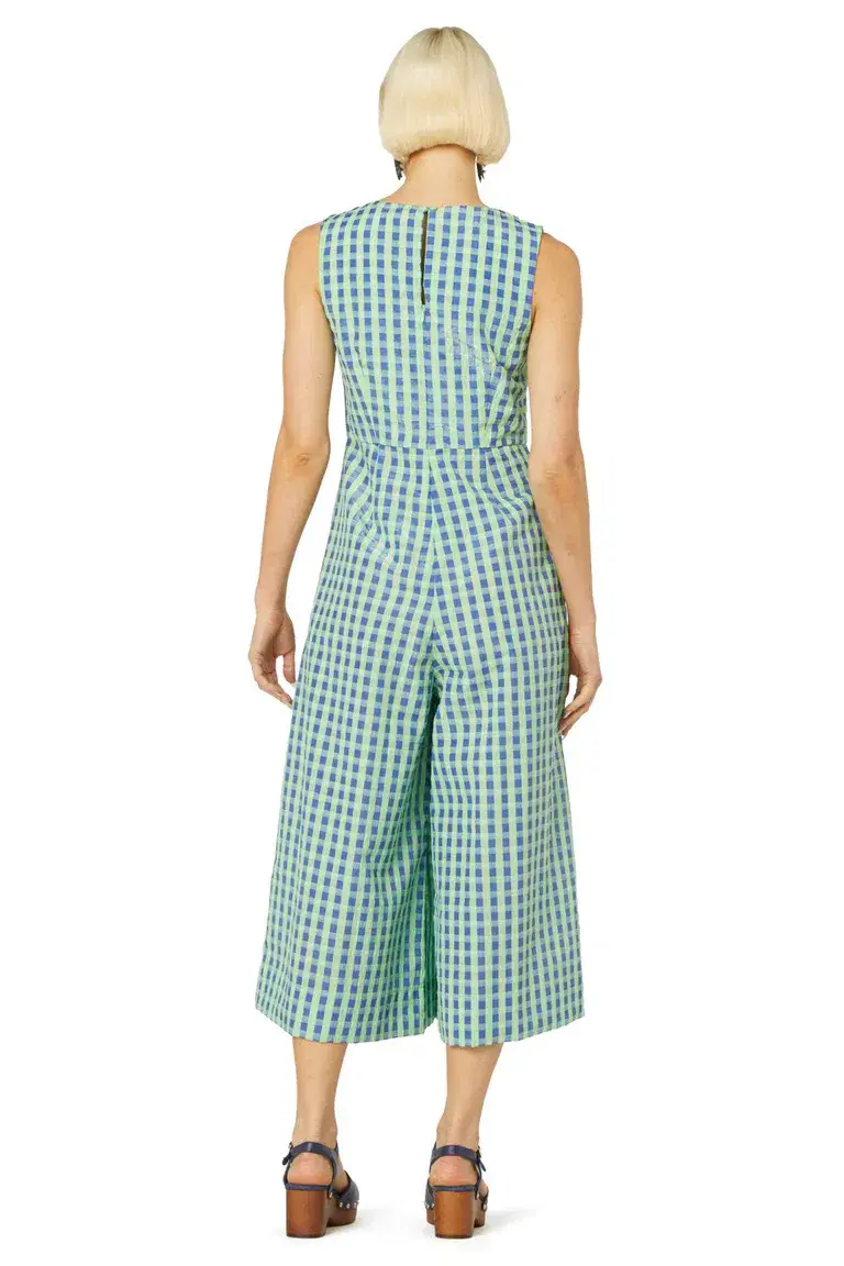 Gorman Stay In Check Pantsuit Green Size AU 16 - Image 4