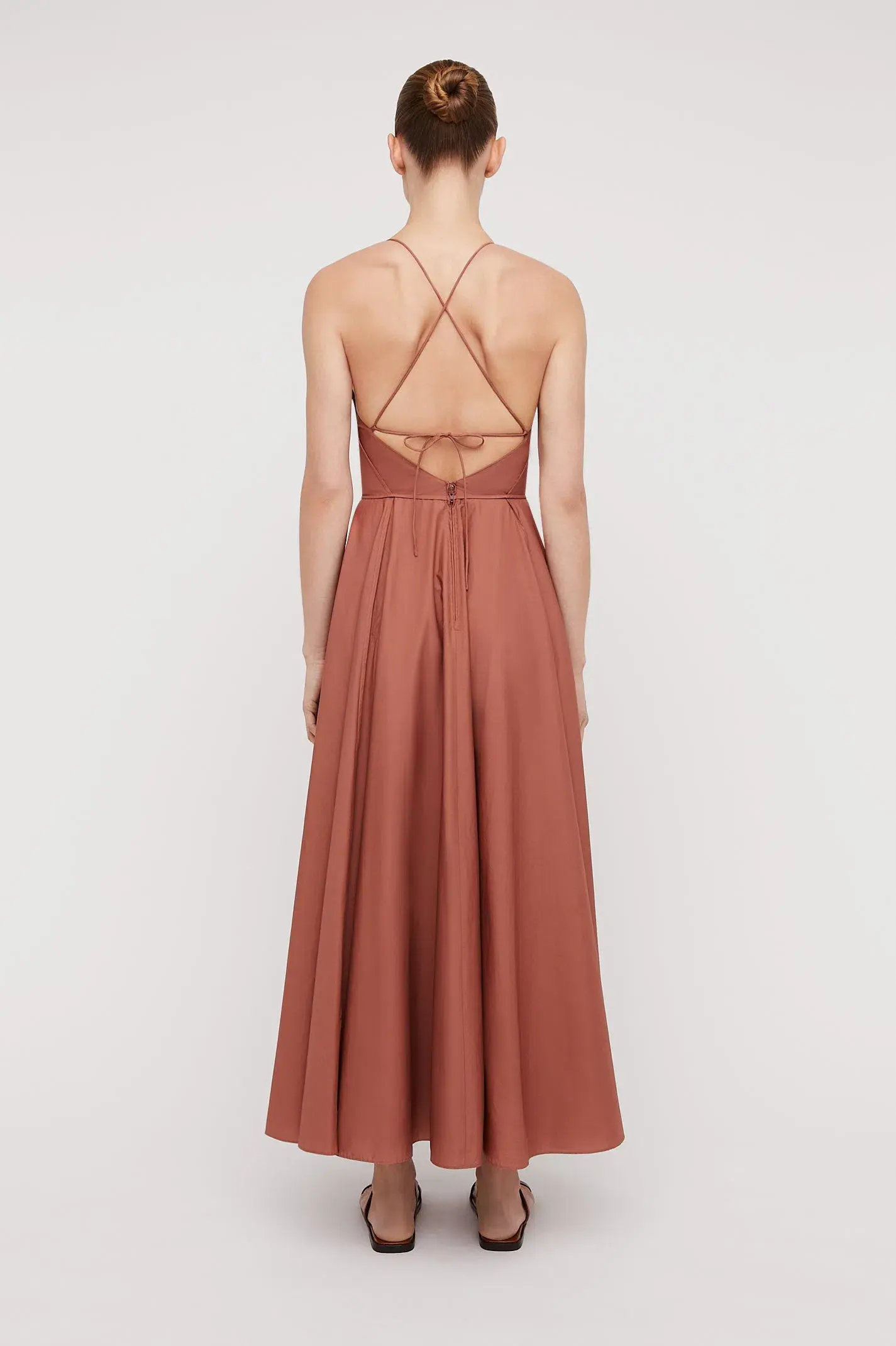 Scanlan Theodore Parachute Ankle Length Dress Sienna Size 10 - Image 3