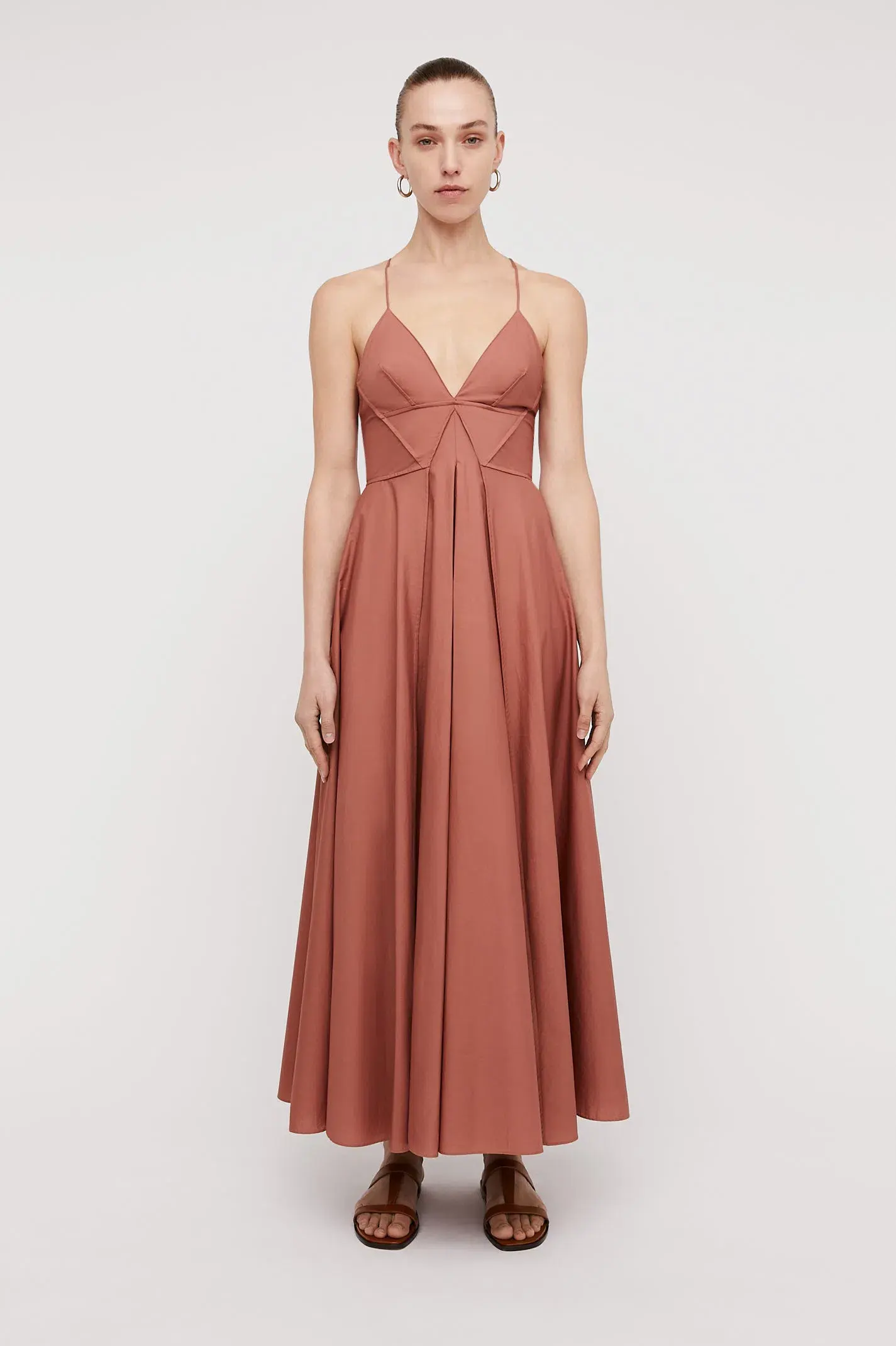 Scanlan Theodore Parachute Ankle Length Dress Sienna Size 10 - Image 1