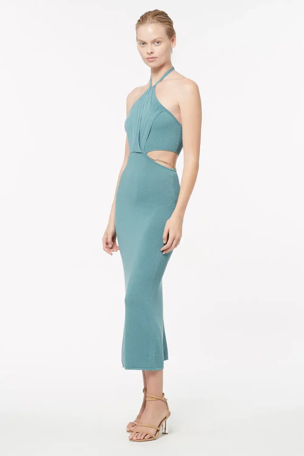 Manning Cartell Limitless Knit Chain Dress Blu Oxide Size S/Au 8 for rent on The Volte - main image