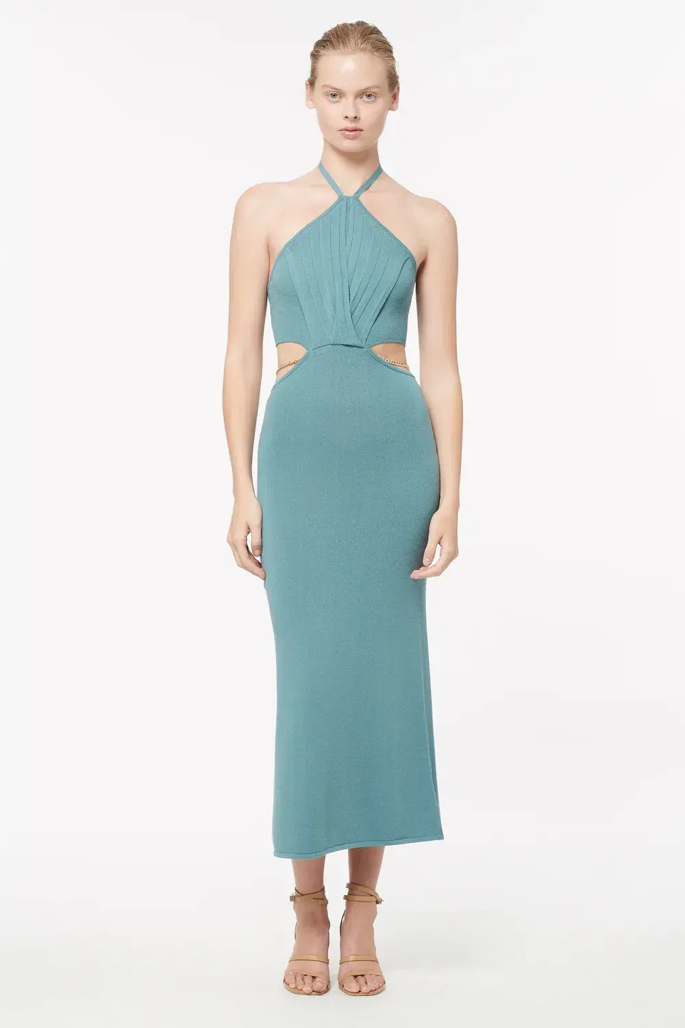 Manning Cartell Limitless Knit Chain Dress Blu Oxide Size S/Au 8 for rent on The Volte - main image