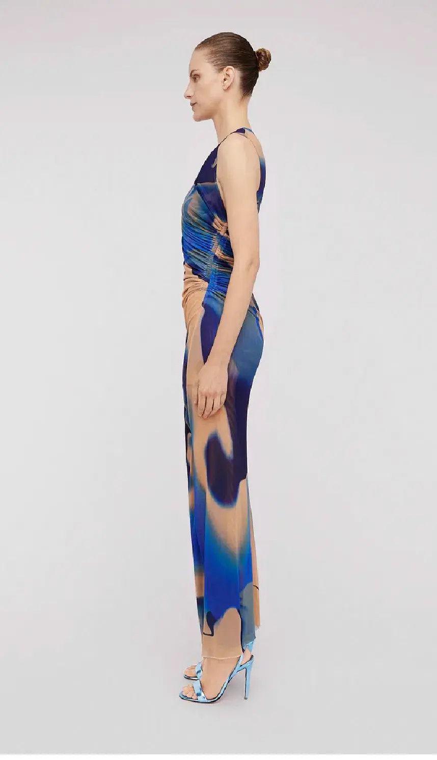 Scanlan Theodore Italian Watercolour Print Dress Blue Size 6 - Image 2