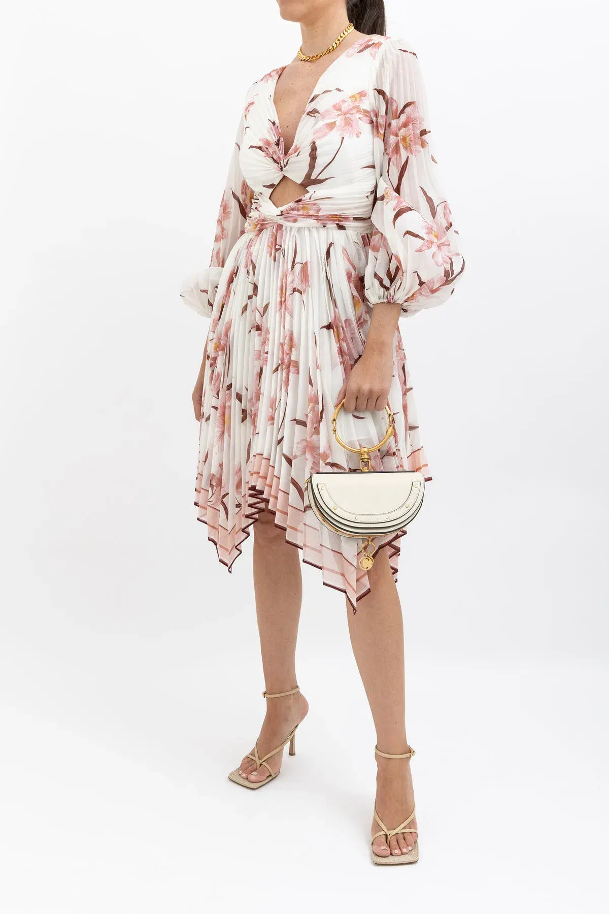 Zimmermann Corsage Pleat Mini Dress Floral international Size 2/AU 12 - Image 1