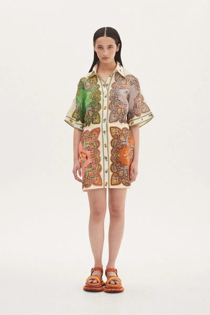 Alemais Trippy Troppo Mini Dress Print Size 14 - Image 1