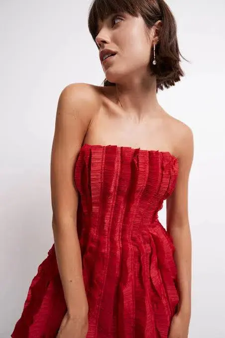 Aje Hybrid Sleeveless Mini Dress Red Size 14 / XL - Image 3