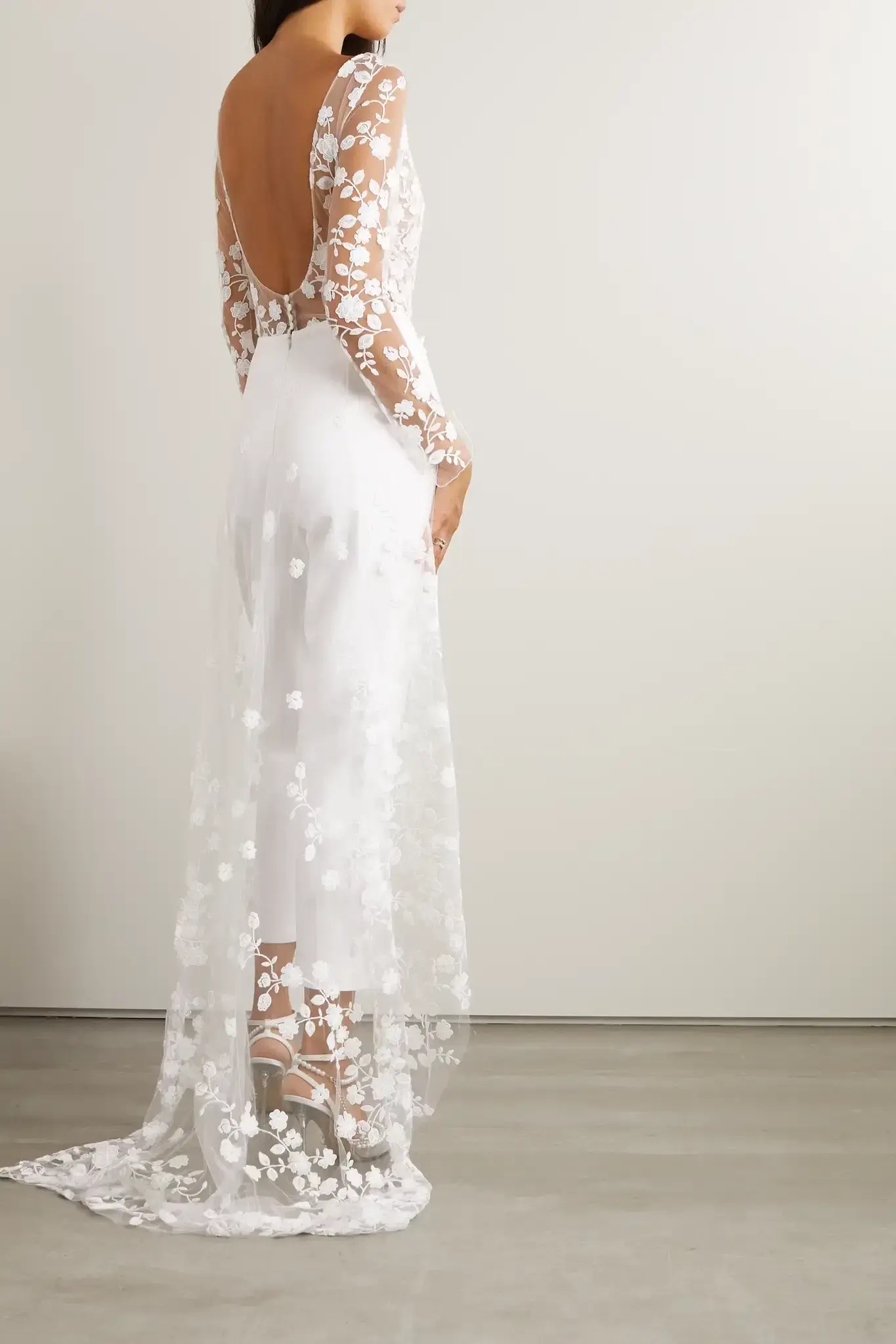 Rime Arodaky Patsy Lace Trimmed Jumpsuit White Size 6 - Image 2