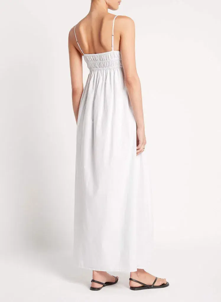 Faithfull the Brand Urtica Maxi Dress White Size 10  - Image 3