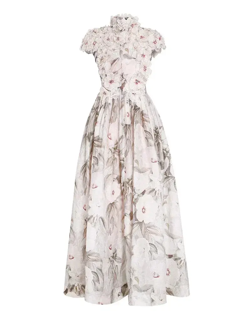 Zimmermann Botanica Rose Mallow Gown Floral Size 0/ AU 8 - Image 4