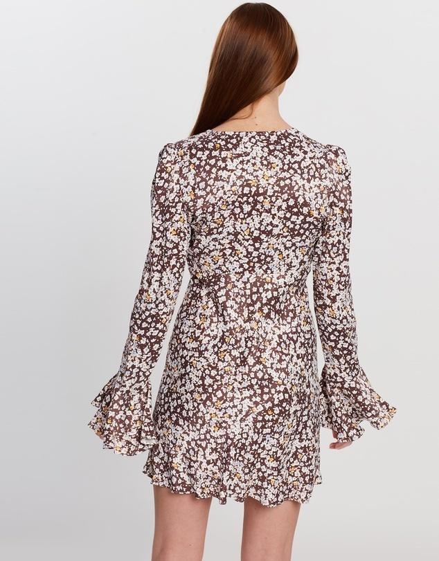 Shona Joy Frill Cuff Bias Mini Dress Size 6  for rent on The Volte - main image