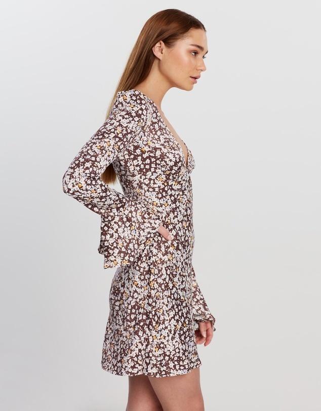 Shona Joy Frill Cuff Bias Mini Dress Size 6  for rent on The Volte - main image