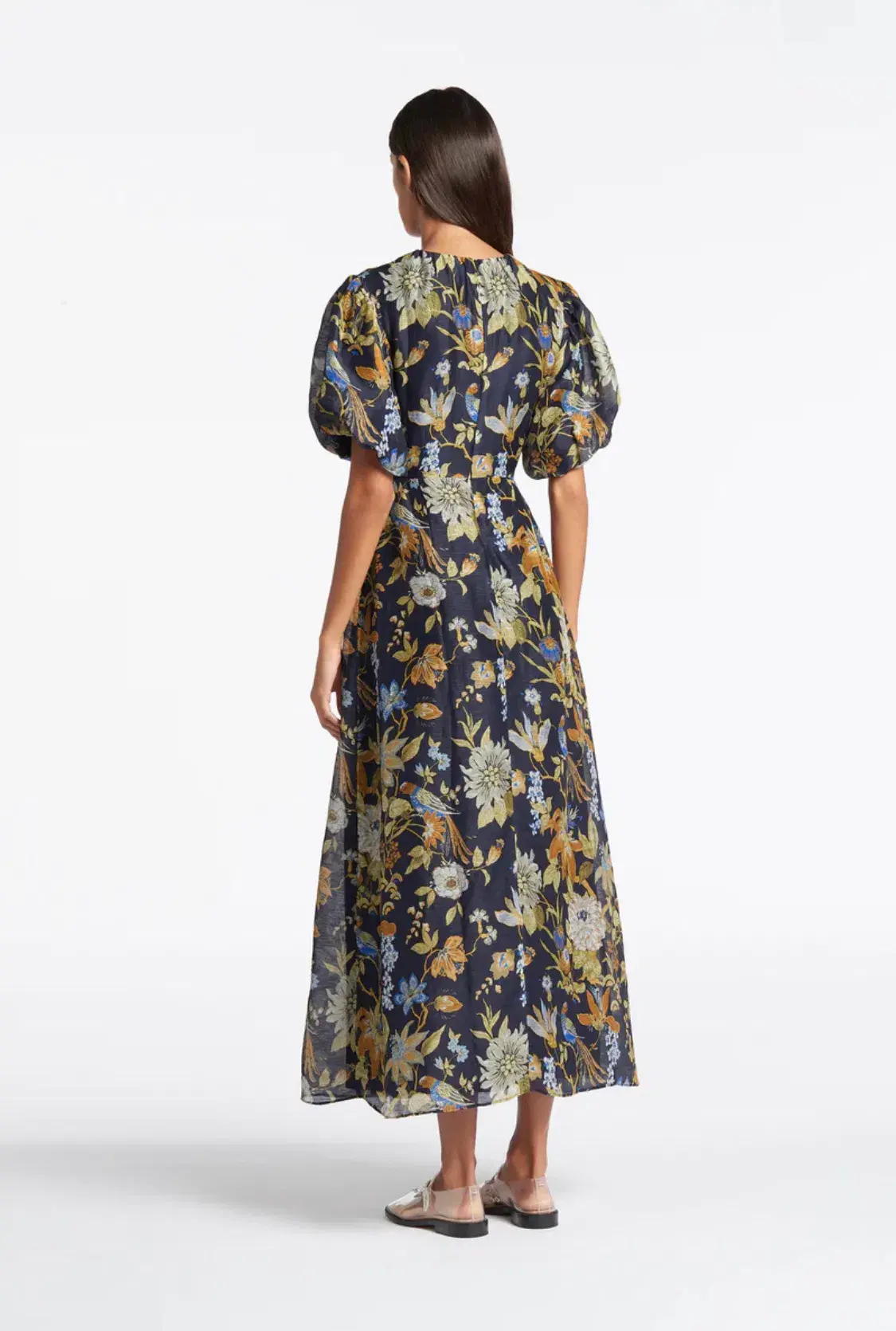 Sir The Label Lilian Puff Sleeve Dress Floral Size 8 - Image 6