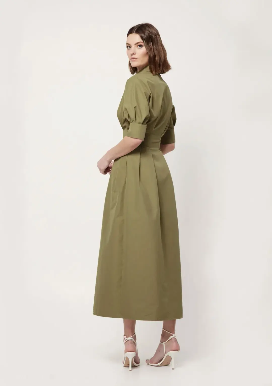 Mossman The Time Off Shirt Dress Green Size 8 for rent on The Volte - main image