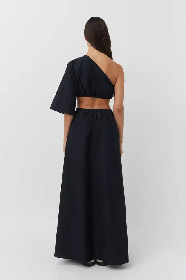 Camilla and Marc Wally One Shoulder Cut Out Maxi Dress in Black Size 14 - Image 2