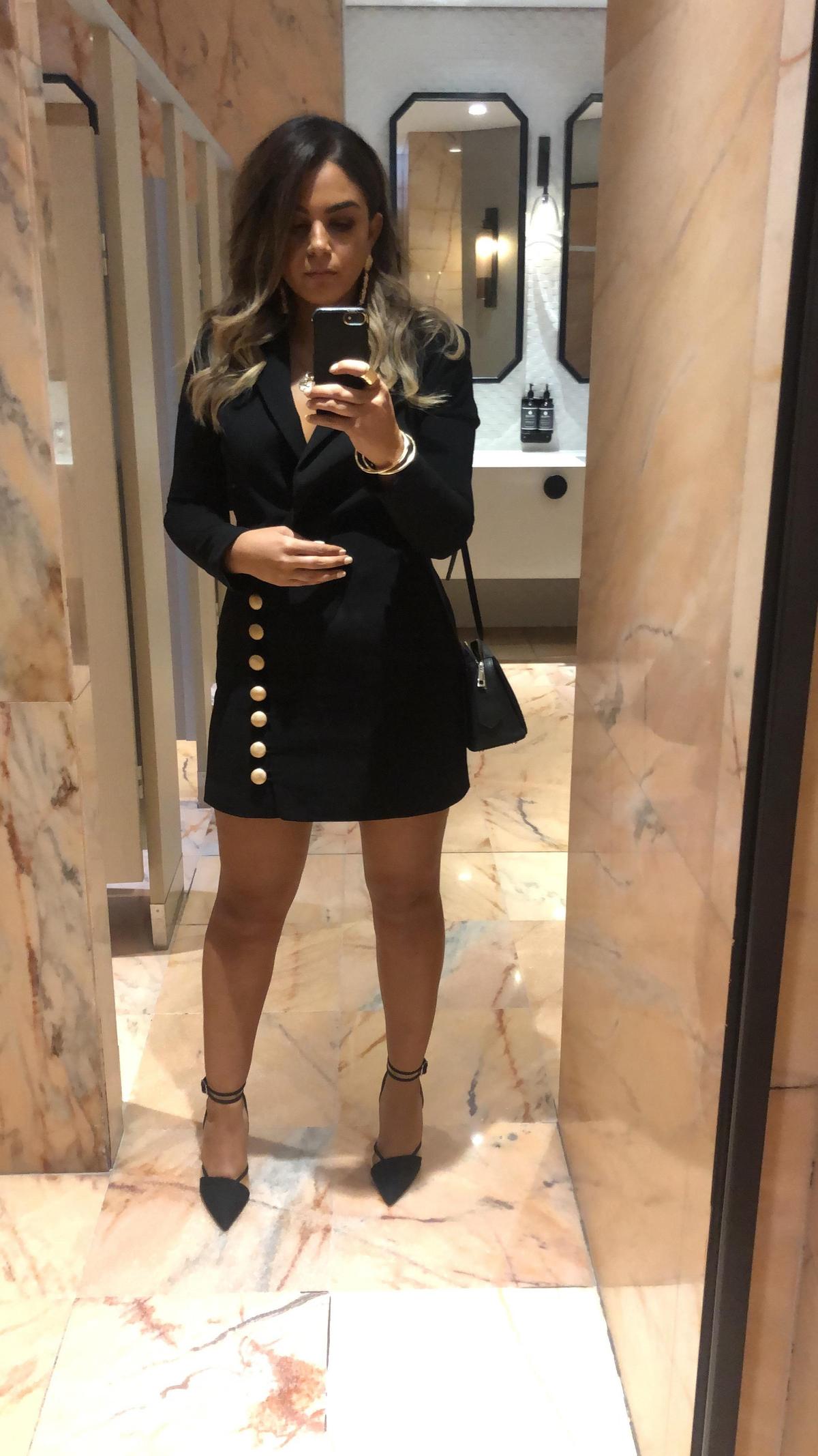 Misha Molly Blazer Dress Black Size 10 - Image 3