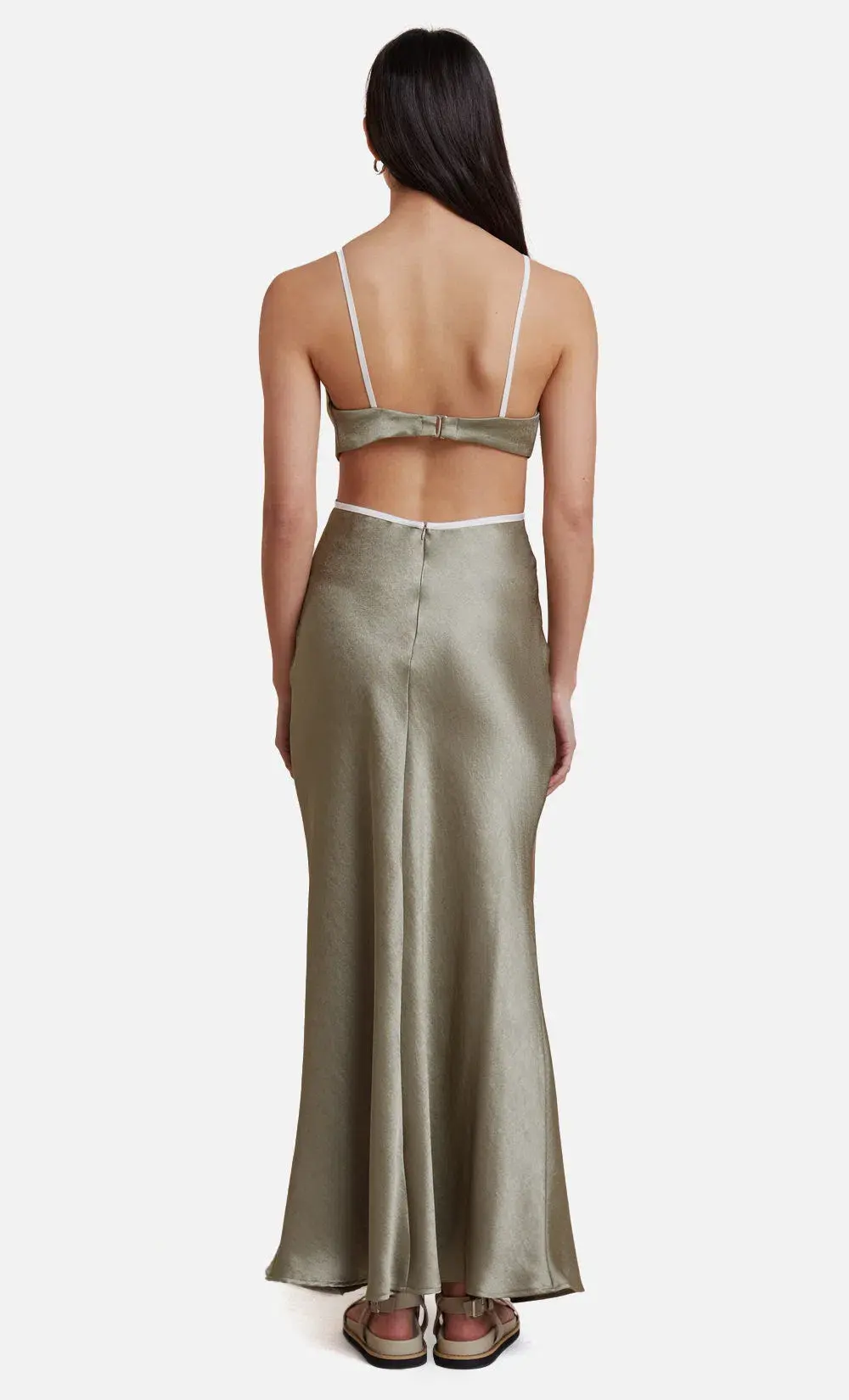 Bec & Bridge Veronique Dress Sage Size 8 - Image 3