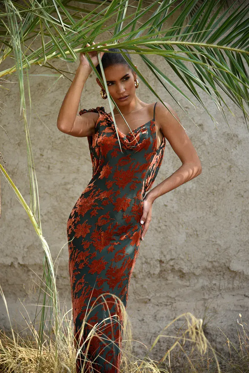 Rat & Boa Vienna Dress Print Size S/Au 8  for rent on The Volte - main image